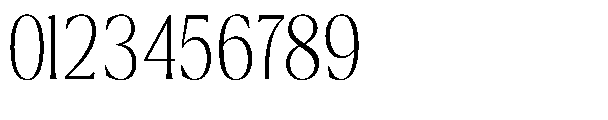Ragmont Serif Thin Condensed Font OTHER CHARS