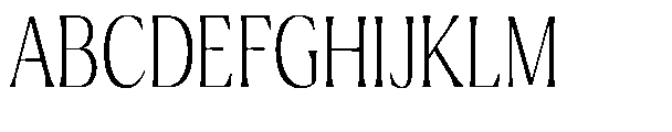 Ragmont Serif Thin Condensed Font UPPERCASE