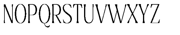Ragmont Serif Thin Condensed Font UPPERCASE