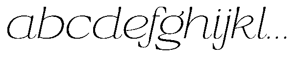 Ragmont Serif Thin Expanded Italic FONT