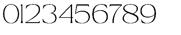 Ragmont Serif Thin Expanded Font OTHER CHARS