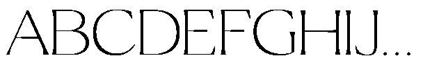 Ragmont Serif Thin Expanded Font UPPERCASE