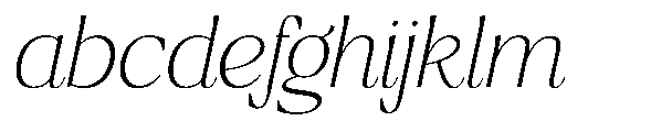 Ragmont Serif Thin Italic FONT