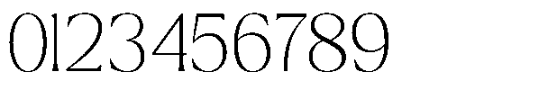 Ragmont Serif Thin Font OTHER CHARS