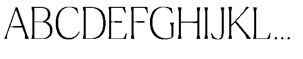 Ragmont Serif Thin Font UPPERCASE