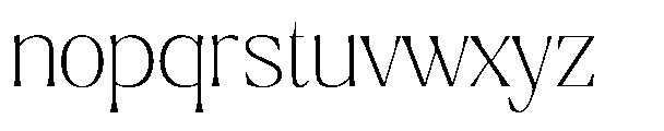 Ragmont Serif Thin Font LOWERCASE