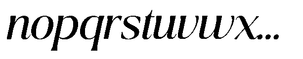 Ragmont Serif Variable Italic Font LOWERCASE