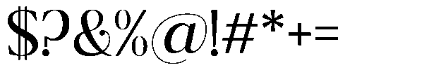 Ragmont Serif Variable Font OTHER CHARS