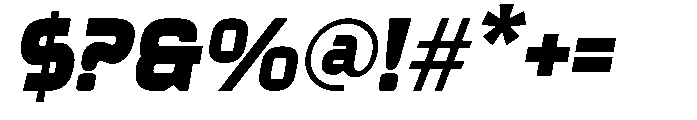 Ragot Italic Font OTHER CHARS