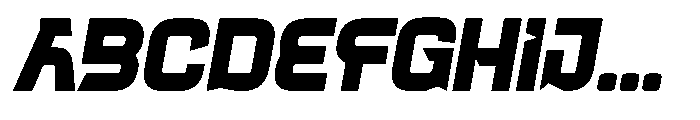 Ragot Italic Font UPPERCASE
