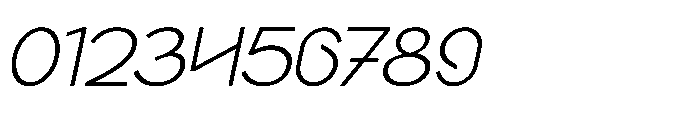 Ragtev Thin Italic Font OTHER CHARS
