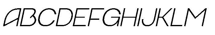 Ragtev Thin Italic Font UPPERCASE