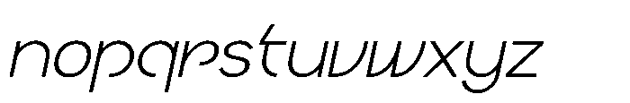Ragtev Thin Italic Font LOWERCASE