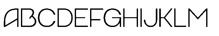 Ragtev Thin Font UPPERCASE