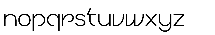 Ragtev Thin Font LOWERCASE