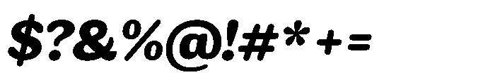 Ragu Bold Italic Font OTHER CHARS