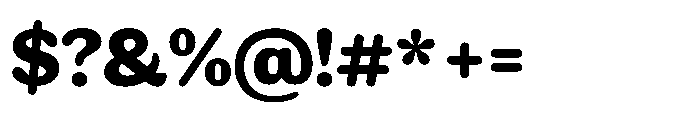 Ragu Bold Font OTHER CHARS