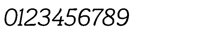 Ragu Extralight Italic Font OTHER CHARS