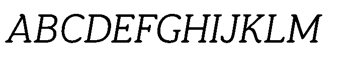 Ragu Extralight Italic Font UPPERCASE