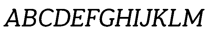 Ragu Light Italic Font UPPERCASE