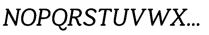 Ragu Light Italic Font UPPERCASE