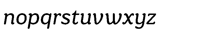 Ragu Light Italic Font LOWERCASE