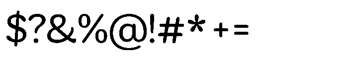 Ragu Light Font OTHER CHARS