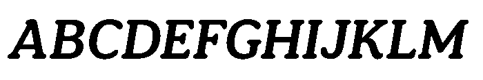 Ragu Medium Italic Font UPPERCASE