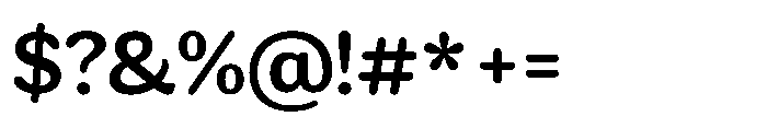 Ragu Medium Font OTHER CHARS