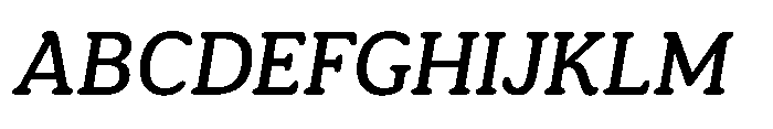 Ragu Regular Italic Font UPPERCASE