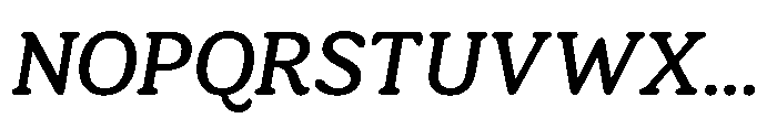 Ragu Regular Italic Font UPPERCASE