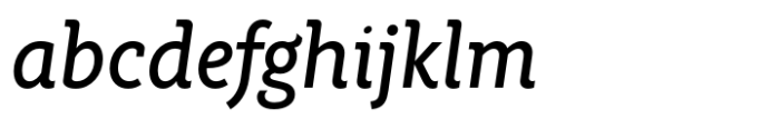 Rahere Informal Medium Italic Font LOWERCASE