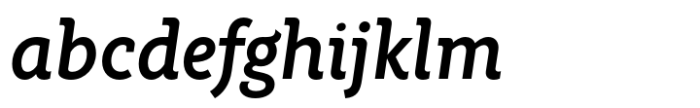 Rahere Informal Semi Bold Italic Font LOWERCASE