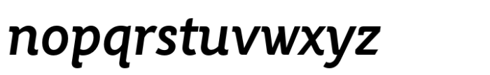 Rahere Informal Semi Bold Italic Font LOWERCASE