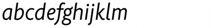 Rahere Sans Regular Italic Font LOWERCASE