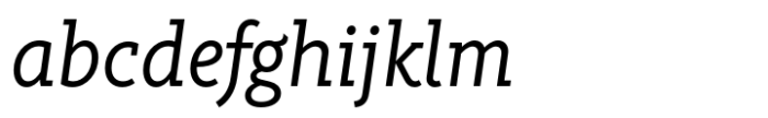 Rahere Slab Regular Italic Font LOWERCASE