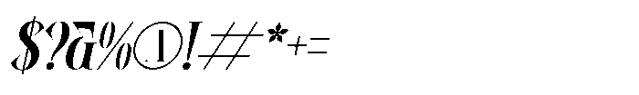 Rahext RAHEXT Italic Font OTHER CHARS