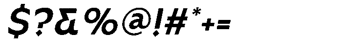 Rahige Italic Font OTHER CHARS