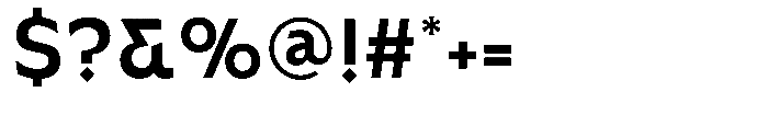 Rahige Regular Font OTHER CHARS