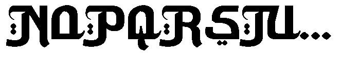 Rahila Arabic Font UPPERCASE