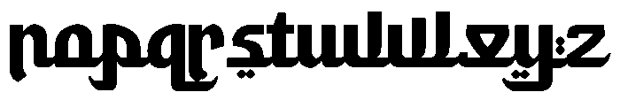 Rahila Arabic Font LOWERCASE