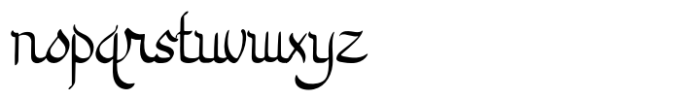 Rahma Font LOWERCASE