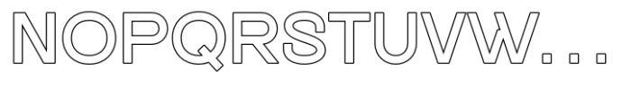 Rahmana Outline Font UPPERCASE