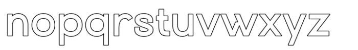Rahmana Outline Font LOWERCASE