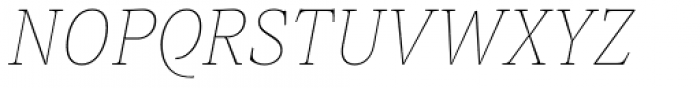 Rail Thin Italic Font UPPERCASE