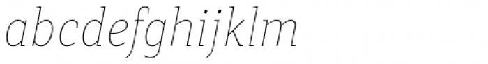 Rail Thin Italic Font LOWERCASE