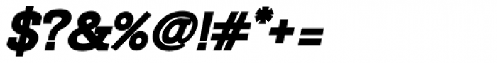 Railham ExtraBold Italic Font OTHER CHARS