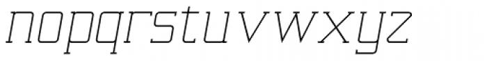 Railway Point Light Italic Font LOWERCASE