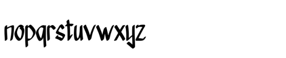 Raimok Skcoterc Font LOWERCASE