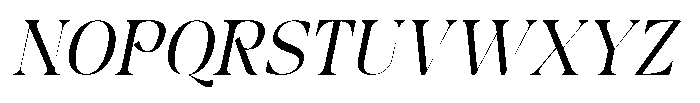Rain Amoury Oblique Font UPPERCASE
